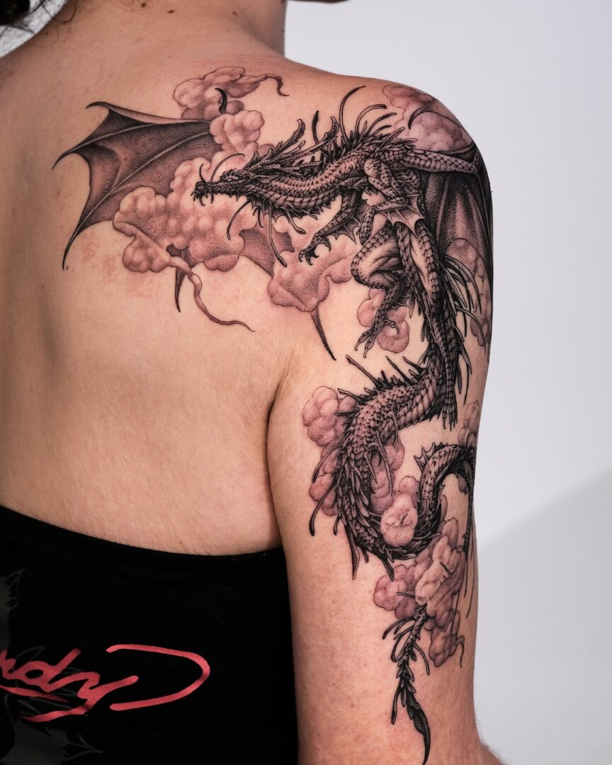 17 Elegant Dragon Tattoos for Women with Bold Energy Jawdrop Ink — free download